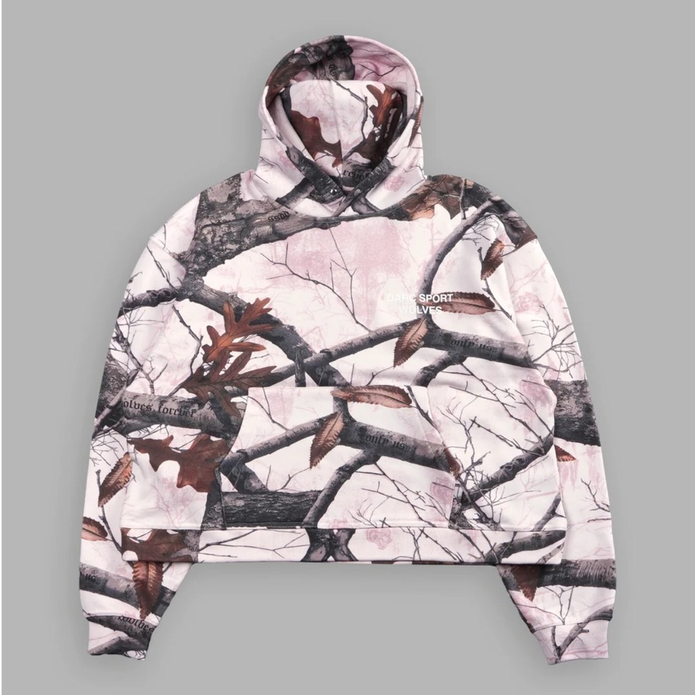 Darcsport Pink Camo Box Cut Hoodie